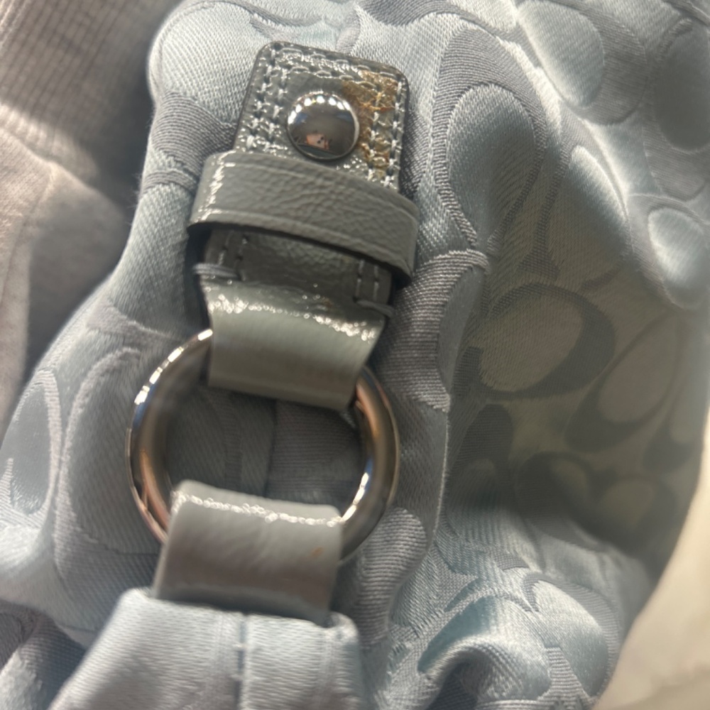 Coach Ashley Light Blue Signature Tote - Picture 7 of 7